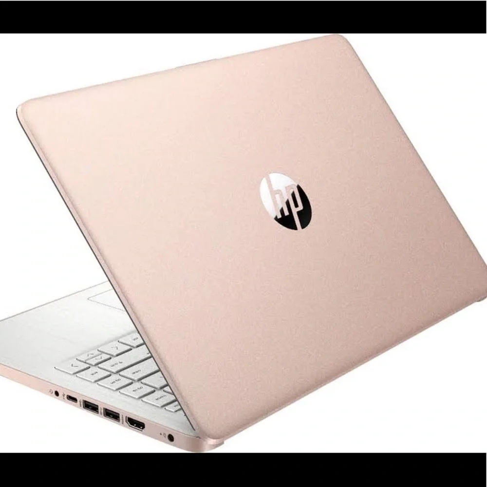 Rose Gold HP laptop